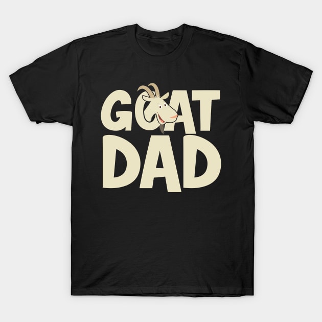 Goat Dad T-Shirt by thingsandthings